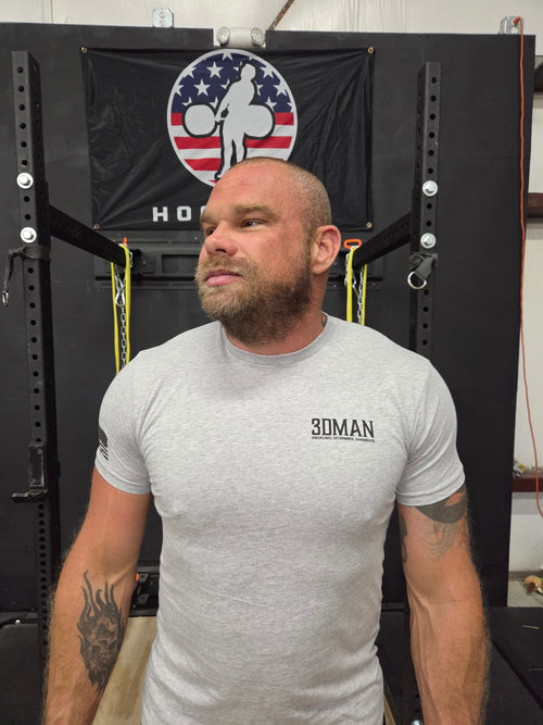 3DMAN Official Heather Gray T-Shirt