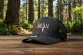 3DMAN Official Trucker Hat - Charcoal/Black