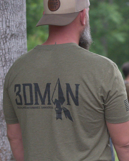 3DMAN Official Military Green T-Shirt
