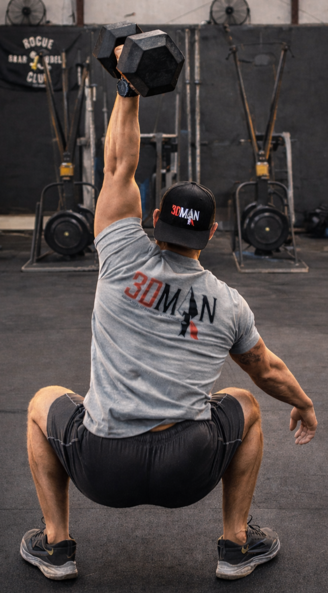 3DMAN Official Heather Gray T-Shirt